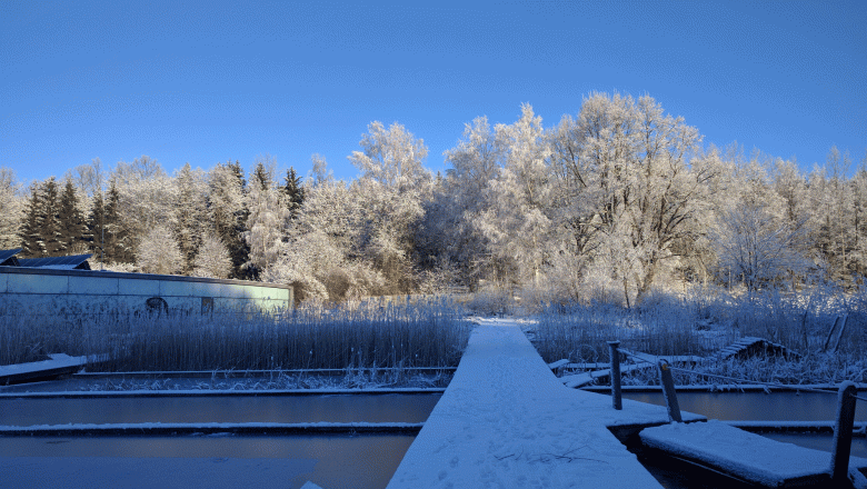 Winter beim UnterWasserReich, © UnterWasserReich