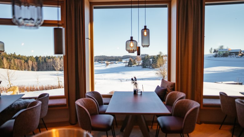 Modernes Restaurant mit Waldviertler Weitblick, © Niederösterreich Werbung/Daniel Gollner