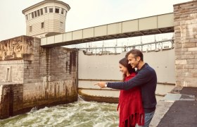 Schleuse bei Donaukraftwerk Ybbs-Persenbeug, © Donau Niederösterreich / Klaus Engelmayer