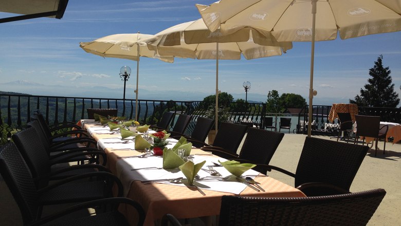 Terrasse, © Hotel des Glücks