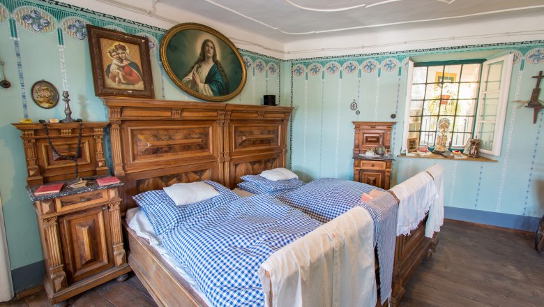 Schlafzimmer, © Alte Schmiede Schönberg