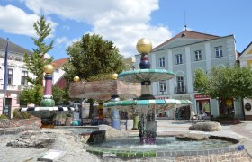 Hundertwasserbrunnen Zwettl, © Stadtgemeinde Zwettl