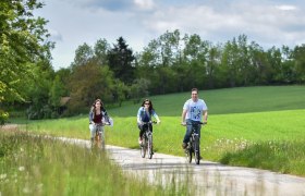 Radfahrer auf Wiese, © Waldviertel Tourismus