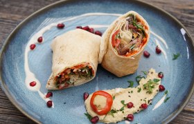 Veganer Wrap mit "Pepp", © DIE KÄSEMACHER