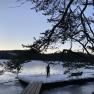 Der Badesteg beim Edlesbergerteich im Winter, © Dieter Juster