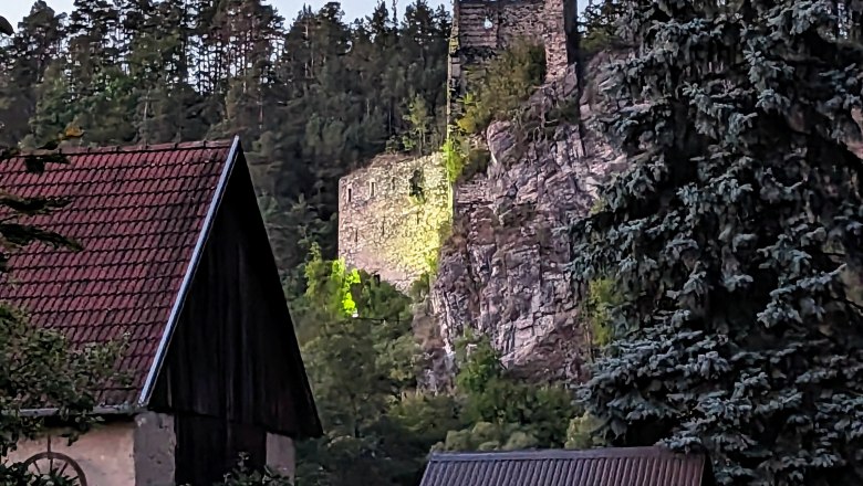 Blick auf Ruine Kollmitz, © Frühstückspension Eibenstein