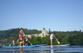 Stand Up Paddling am Stausee Dobra, © enjoy4elements