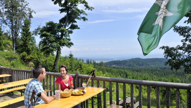 Terrasse Nebelsteinhütte, © Waldviertel Tourismus, Robert Herbst