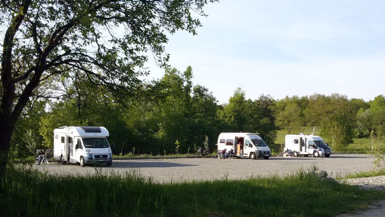 Wohnmobil Stellplatz beim Nationalparkhaus, © NP Thayatal