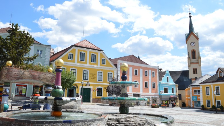 Hundertwasserbrunnen Zwettl, © Stadtgemeinde Zwettl