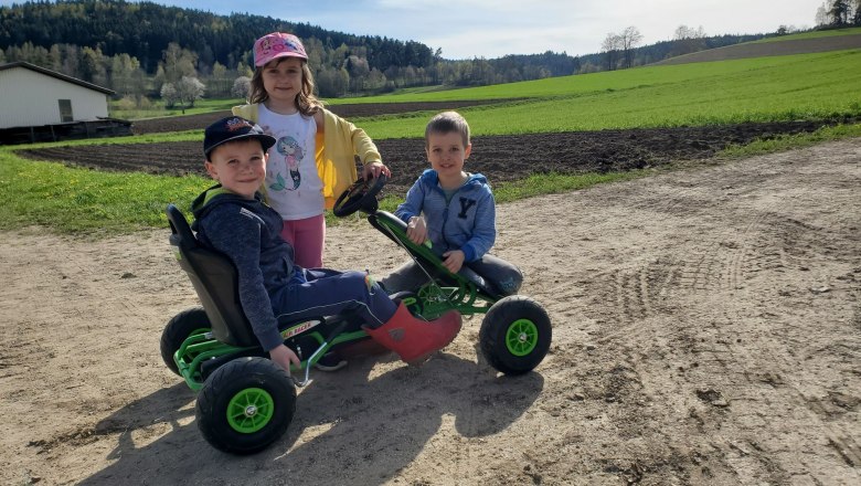 Kinderfahrzeuge zum Austoben, © Anderlhof