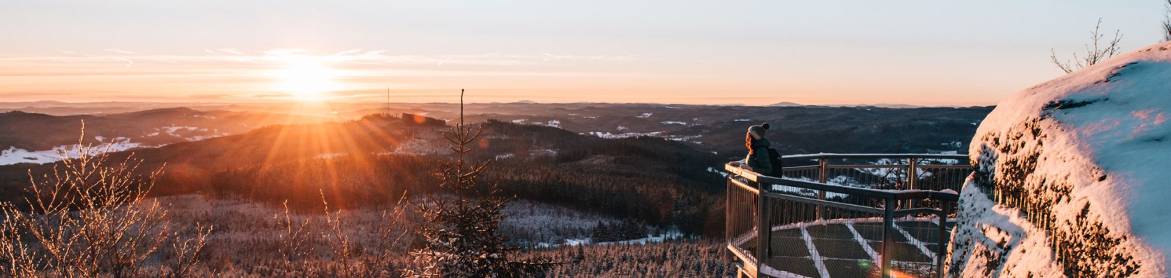 Wandern im Winter im Waldviertel, © Waldviertel Tourismus, sommertage.com