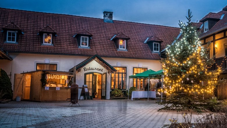 Innenhof des Hotels, © Hotel-Restaurant Liebnitzmühle