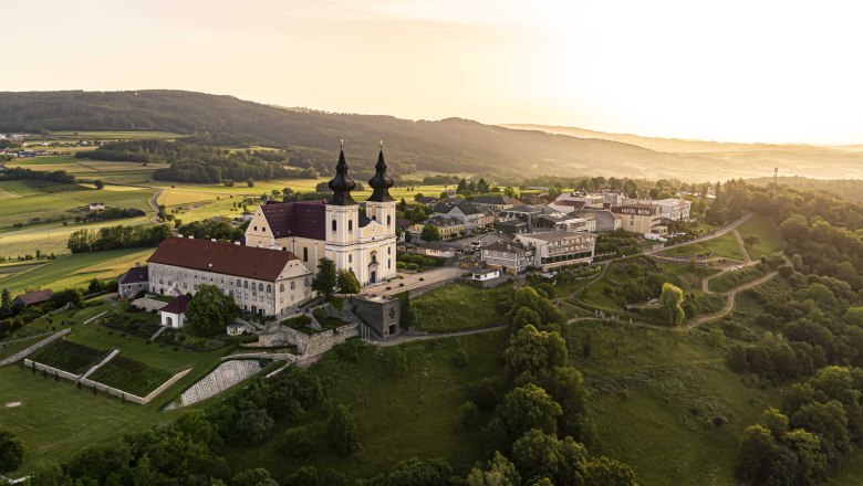 Letecký snímek baziliky Maria Taferl, © Robert Herbst